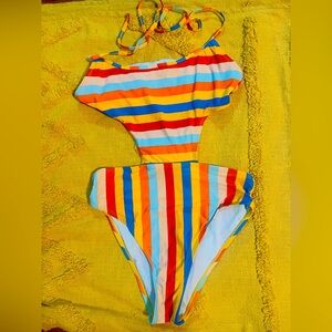 Groovy 1970’s Inspired One Piece Swimsuit